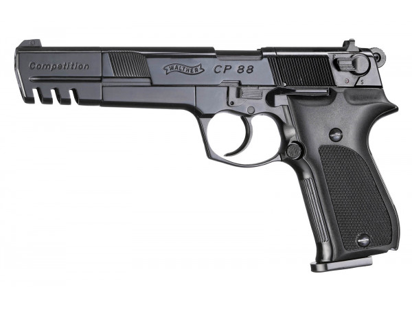 Pištoľ CO2 Walther CP88 Competition čierna, kal. 4,5mm diabolo